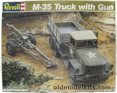 Revell 1/40 M-35 (M35) Military Truck with 105mm Howitzer Cannon, 8004 plastic model kit